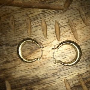 Real Gold small Hoops
